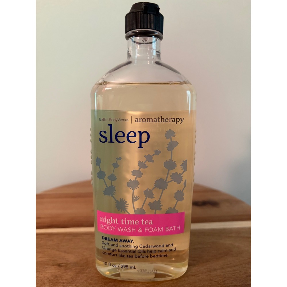 Bath and Body Works Aromatherapy 10 oz Sleep Night Time Tea Body Wash Foam Bath